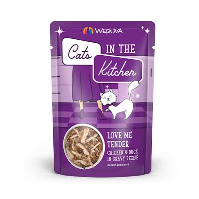 Cats in the Kitchen Originals Love Me Tender Chicken & Duck in Gravy Recipe Wet Cat Food, 3 oz., Case of 12