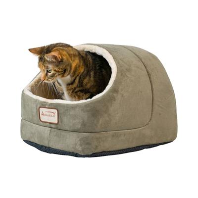 Armarkat Cave Cat Bed in Laurel Green, 18" L X 14" W
