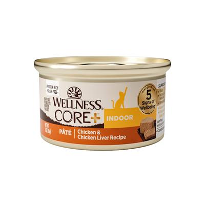 Wellness CORE Natural Grain Free Wet Chicken & Chicken Liver Pate Indoor Food, 3 oz., Case of 24