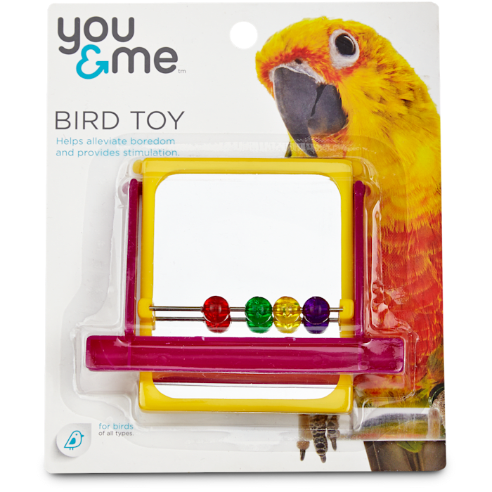You & Me Mirrored Bead Bird Toy