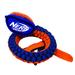 Thermoplastic Rubber Nylon Force Grip Vortex Chain Tug for Dogs, Medium, Blue / Orange