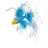 Feathered Fish Cat Toy with Catnip, 4.5" Length, 4.5 IN, Assorted