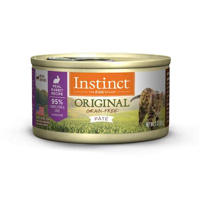 Instinct Original Grain Free Real Rabbit Recipe Natural Wet Canned Cat Food, 3 oz., Case of 24