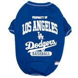 MLB National League West T-Shirt for Dogs, X-Large, Los Angeles Dodgers, Blue