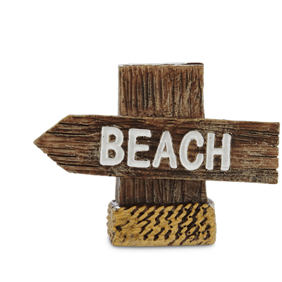 Imagitarium Resin Beach Sign Aquatic Decor