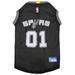 NBA Western Conference Mesh Jersey for Dogs, X-Small, San Antonio Spurs, Black