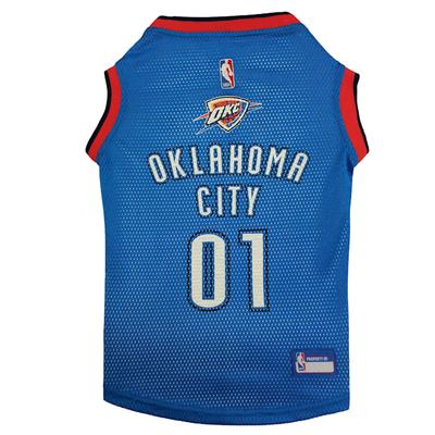 Pets First NBA Western Conference Mesh Jersey for Dogs, Medium, Oklahoma City Thunder