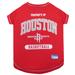 NBA Western Conference T-Shirt For Dogs, Small, Houston Rockets, Red