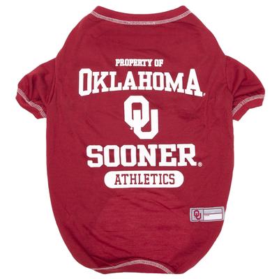 NCAA BIG 12 T-Shirt for Dogs, X-Large, Oklahoma, Multi-Color