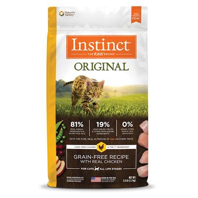 Instinct Original Grain Free Recipe with Real Chicken Natural Dry Cat Food, 5 lbs.