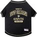 NFL NFC South T-Shirt For Dogs, Small, New Orleans Saints, Multi-Color