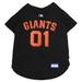MLB National League West Jersey for Dogs, Small, San Francisco Giants, Black