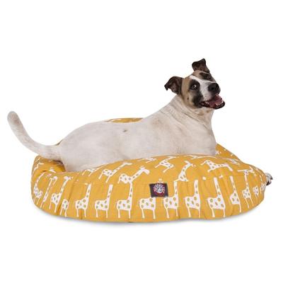 Majestic Pet Stretch Yellow Round Pet Bed, 42" L x 42" W