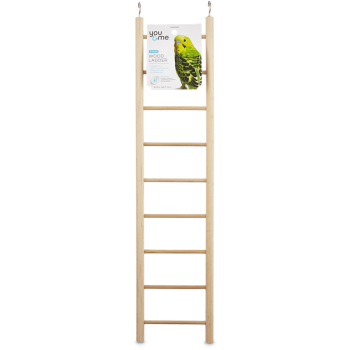 You & Me Bird 9-Step Wood Bird Ladder, 18" L