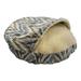 Premium Micro Suede Cozy Cave Pet Bed, 45" L X 45" W X 8" H, Tempest Spring, X-Large, Blue