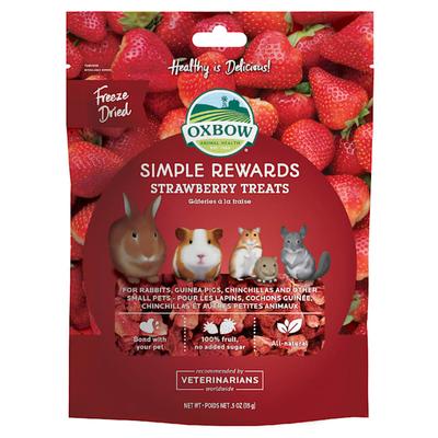 Oxbow Simple Rewards Strawberry Small Animal Treats, 0.5 oz.