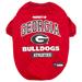 NCAA SEC T-Shirt for Dogs, X-Large, Georgia, Multi-Color