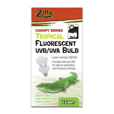 Zilla Tropical Fluorescent UVB/UVA Bulb, 13 Watts