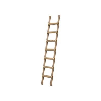 Dachleiter aus Holz 2,50m - Sprossenabstand 25cm, mit hoher Qualität, Sprossen aus Tanne - B3125025 Image