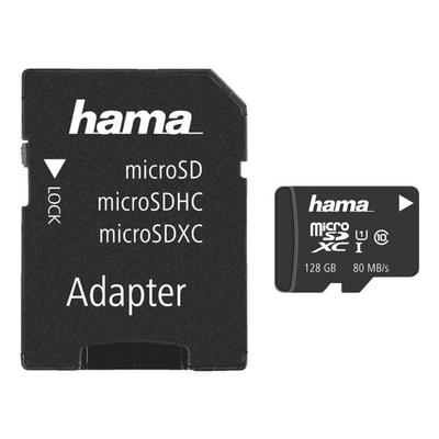 microSDXC-Speicherkarte mit Adapter »Class 10 UHS-I 128 GB«, Hama