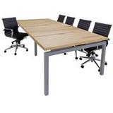 Solid Wood Top Parsons Leg Conference Table - 9' Length - See Other Sizes Below