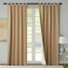 Alcott Hill® Mcgowen 100% Cotton Solid Room Darkening Thermal Tab Top Curtain Panels Metal in Brown | 84 H in | Wayfair