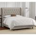 Wayfair Custom Upholstery™ Elsa Tufted Upholstered Low Profile Standard Bed Polyester in Brown | 80 D in CSTM1506 40849012