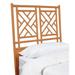 David Francis Furniture Chippendale Open-Frame Headboard Wicker/Rattan in Orange | 60 H x 42 W x 1.5 D in | Wayfair B4030-T-S149