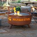 Patina Products Collegiate Series 16" H x 30" W Steel Outdoor Fire Pit w/ Lid Steel in Gray | 16 H x 30 W x 30 D in | Wayfair F403