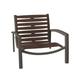 Tropitone South Beach EZ Span™ Patio Chair in Gray/White/Brown | 22.5 H x 26.5 W x 28.5 D in | Wayfair 230513RB_SHL_ABR