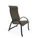 Red Barrel Studio® Hirotaka Supreme Stacking Patio Dining Chair Sling in Black | 43.5 H x 25 W x 29.25 D in | Wayfair