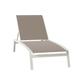 Tropitone Elance 79" Long Reclining Single Chaise Metal in White | 39 H x 32 W x 79 D in | Outdoor Furniture | Wayfair 461132_PMT_Sparkling Water