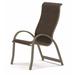 Red Barrel Studio® Hirotaka Supreme Stacking Patio Dining Chair Sling in Brown | 43.5 H x 25 W x 29.25 D in | Wayfair