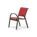 Red Barrel Studio® Hiraku Stacking Patio Dining Chair Sling in Gray | 33.25 H x 23.5 W x 26 D in | Wayfair 57FF92ECEF1541AAAD80888C6404B109