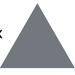 The Decal Guru Triangle Pattern Wall Decal Vinyl in Gray | 4 H x 4 W in | Wayfair 1271-WALL-01-25