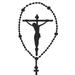 The Decal Guru Rosary Crucifix Wall Decal Vinyl in Black | 30 H x 15 W in | Wayfair 1737-WALL-01-24