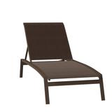 Tropitone Elance 79" Long Reclining Single Chaise Metal | 39 H x 32 W x 79 D in | Outdoor Furniture | Wayfair 461132_GRE_Sparkling Water