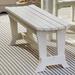 Uwharrie Outdoor Chair Carolina Preserves Picnic Bench Wood/Natural Hardwoods in White/Black | 18.25 H x 45 W x 14 D in | Wayfair C097-019W
