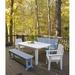 Uwharrie Outdoor Chair Carolina Preserves Garden Bench Wood/Natural Hardwoods in Blue | 35.5 H x 66.5 W x 20 D in | Wayfair C073-031W