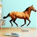 Zoomie Kids Peel & Stick Horse Vinyl Pony Stallion Wall Decal Vinyl/Fabric in Black/Brown | 10 H x 15 W in | Wayfair