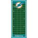 Fathead Miami Dolphins Football Field Large Removable Growth Chart