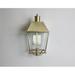 Longshore Tides Tara 1 - Bulb Outdoor Wall Lantern Brass in White/Yellow | 22 H x 12 W x 14 D in | Wayfair 484D49499818481791C58B1D7AC73364