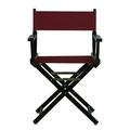 Casual Home Folding Director Chair Solid Wood in Red/Black | 33.75 H x 21.75 W x 17 D in | Wayfair CHFL1213 33417918