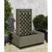 Campania International M Weave Concrete Fountain | 37 H x 20.25 W x 29.75 D in | Wayfair FT-319-NA