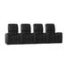 Latitude Run® Blaze XL900 Home Theater Row Seating (Row of 4) Microfiber/Microsuede in Black | 44 H x 126 W x 40 D in | Wayfair LDER5907 45373232