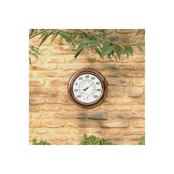 pure-garden-8-inch-wall-thermometer---decorative-indoor---outdoor-temperature---hygrometer-gauge-|-8-h-x-8-w-x-2-d-in-|-wayfair-m150253/