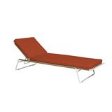 OASIQ Sandur Sun Chaise Lounge w/ Cushions Metal in White | 10.63 H x 29.13 W x 79.5 D in | Outdoor Furniture | Wayfair 3001112303000-C