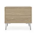 Calligaris Boston Nightstand w/ 2 Drawers Wood in Brown | 19.75 H x 24.13 W x 17.75 D in | Wayfair CS6046026201P2C07400000