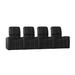 Latitude Run® Blaze XL900 Home Theater Row Seating (Row of 4) Microfiber/Microsuede in Black | 44 H x 126 W x 40 D in | Wayfair LDER5907 45373211