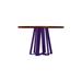 ARTLESS ARS XL Dining Table Wood/Metal in Indigo/Brown | 30 H x 48 W x 48 D in | Wayfair A-ARS-XL-P-48-W